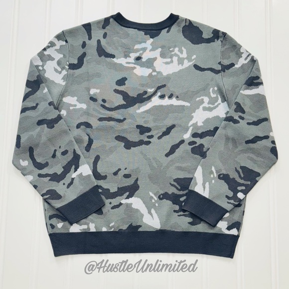 Harley-Davidson Smoke Grey Camo Wool Blend Knit Sweater Men’s Size XL - Picture 7 of 7